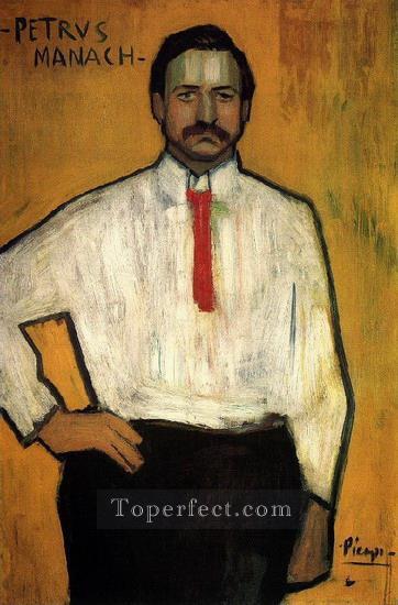 Retrato del padre Manach 1901 Pablo Picasso Pintura al óleo